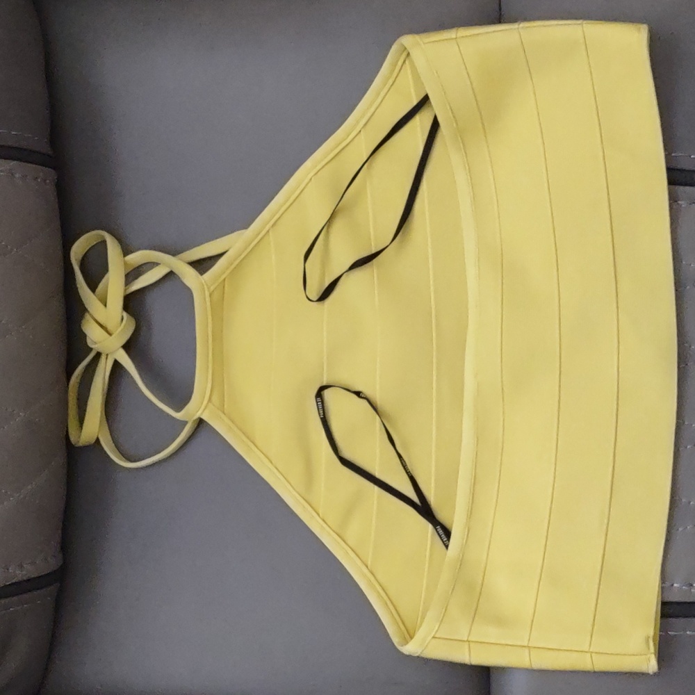 *FINAL PRICE* Herve Leger Forever 21 Collaboration Bandage Halter Top - Picture 3 of 5